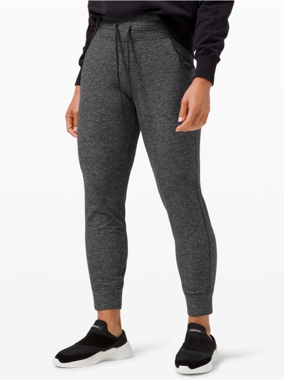 Lululemon Ready To Rulu Jogger Size8 High Rise Heathered Gray
Black Drawstring